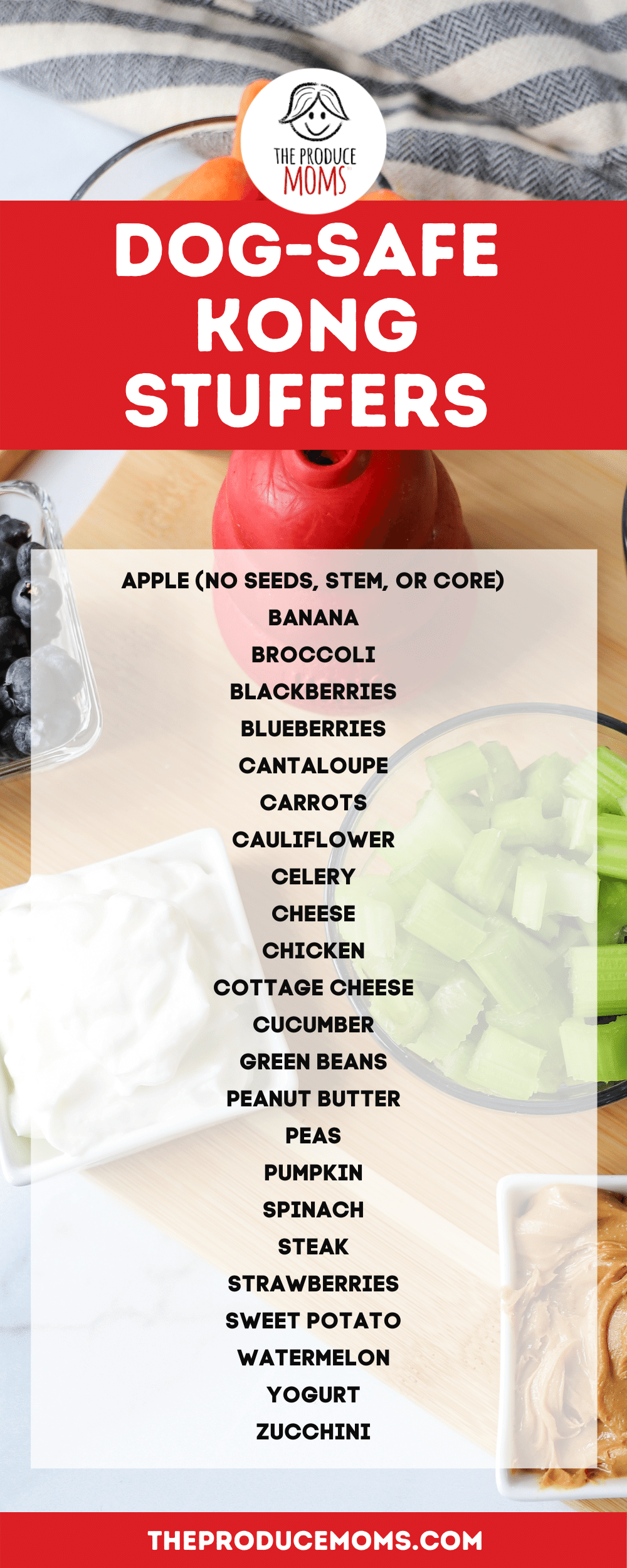 How to Stuff a KONG with Fruits and Veggies The Produce Moms