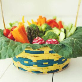 Easter veggie basket