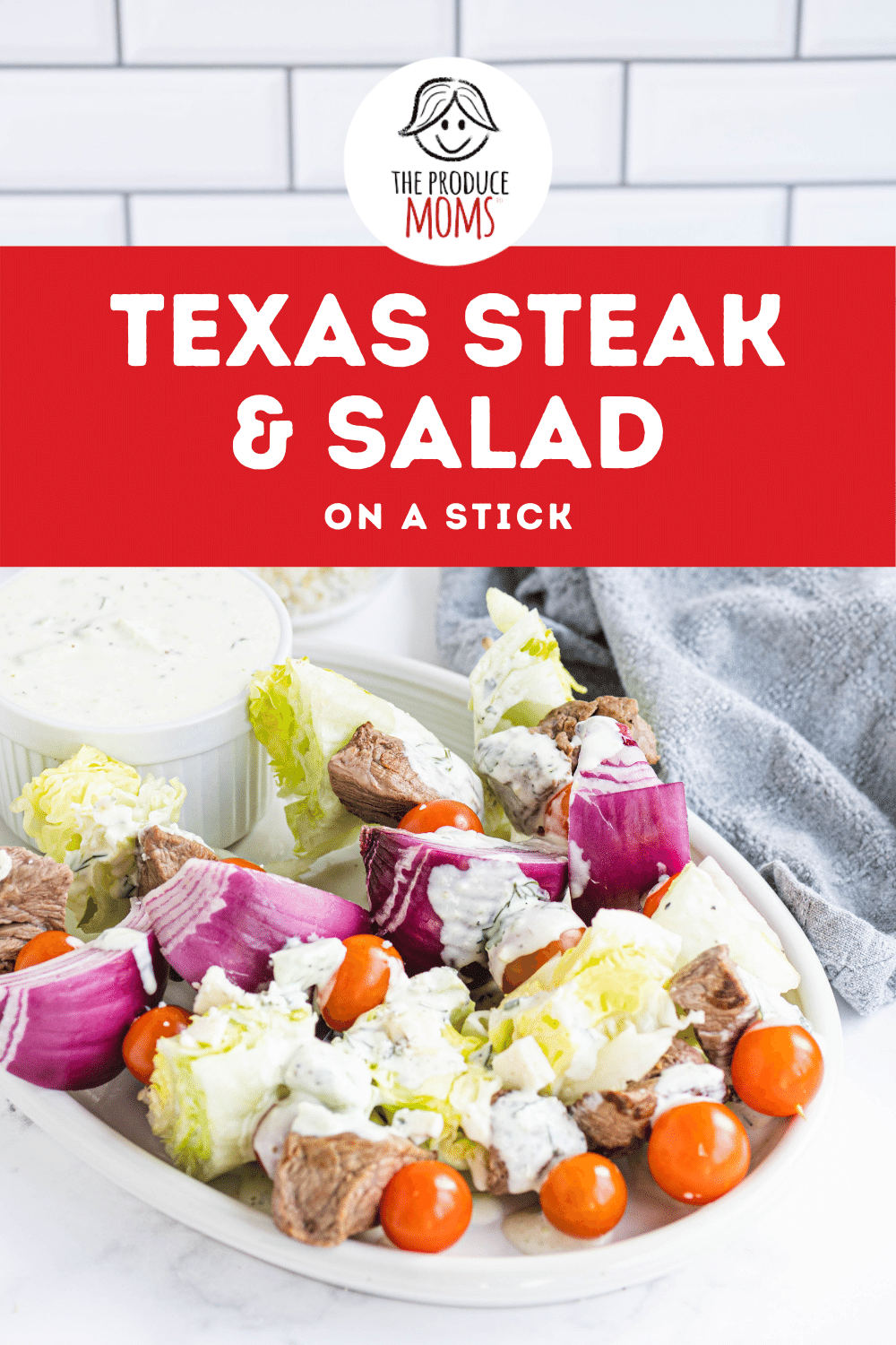 Texas Steak and Salad on a Stick