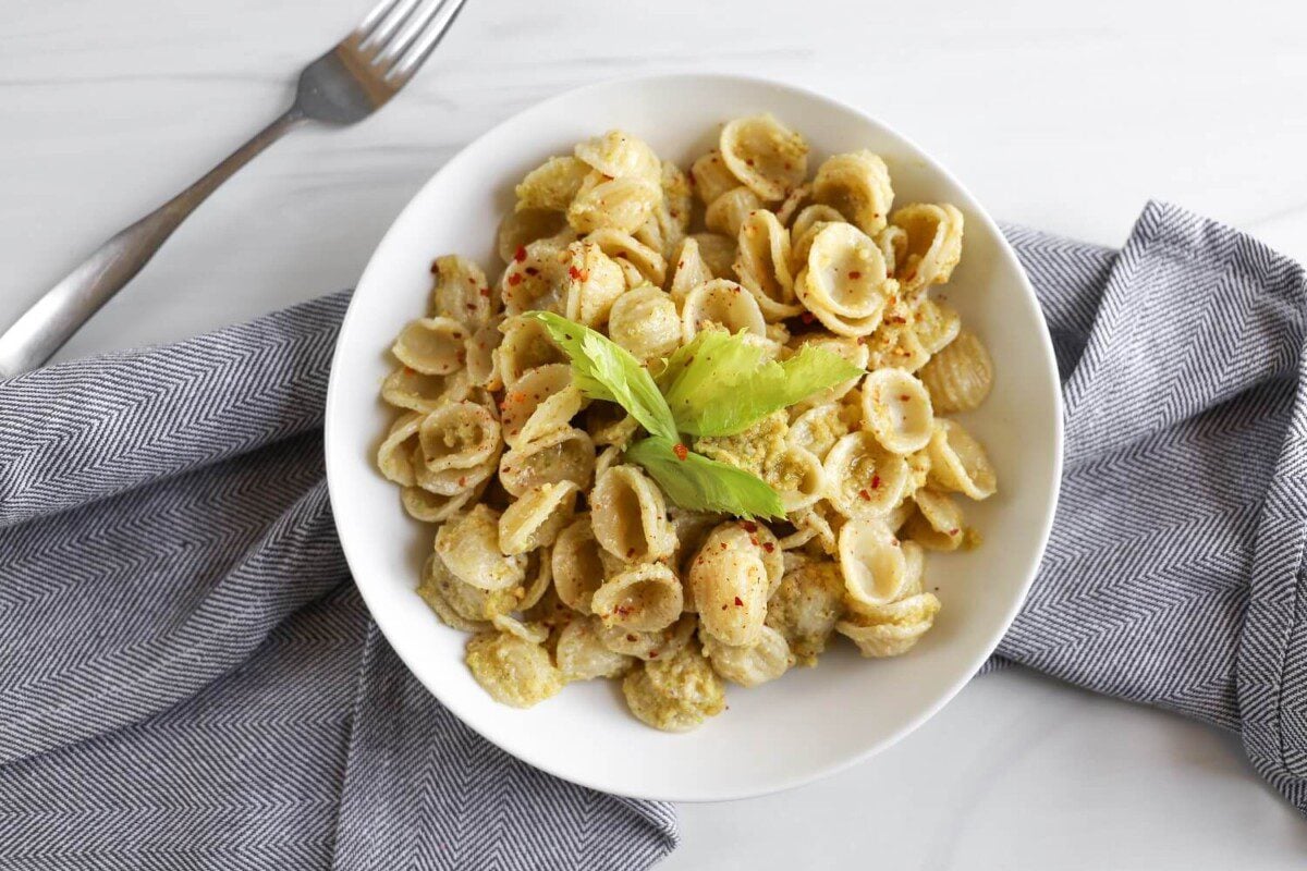 Celery Pesto Pasta