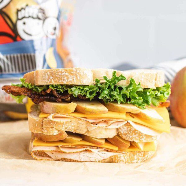 Pefectly balanced Apple Turkey Club Sandwich