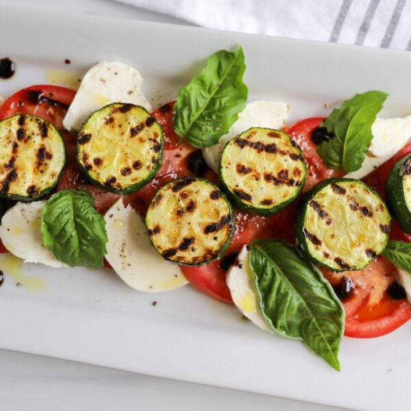 Grilled Zucchini Caprese Salad Featured Image