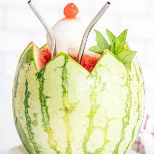 Eat Like a Hippo: Melon Sorbet Float