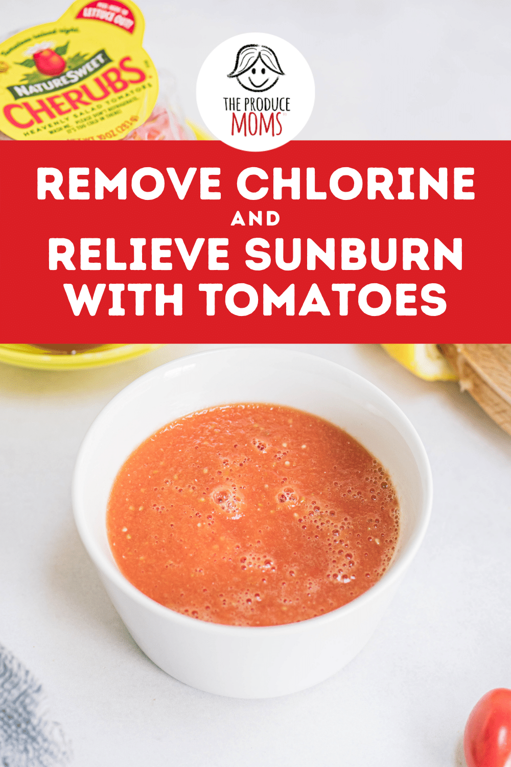 Remove Chlorine and Relieve Sunburn With Tomatoes Pin