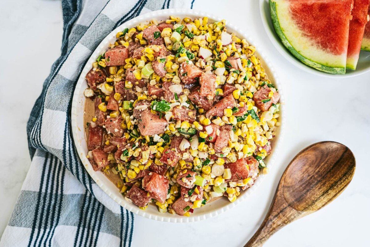 Watermelon Elote Salad Banner Image