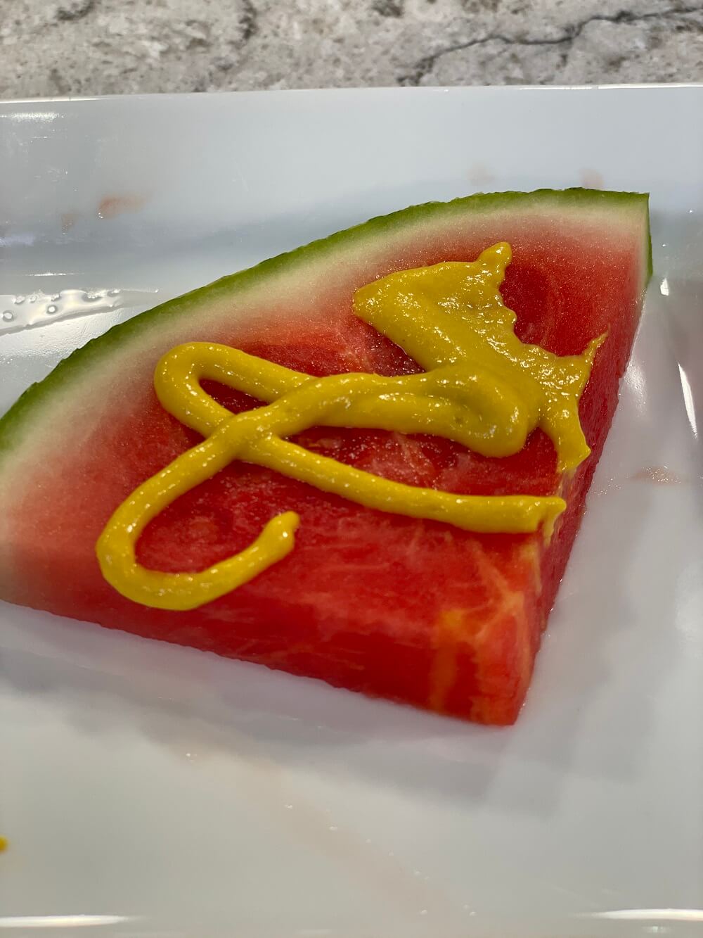 Mustard? On watermelon?!