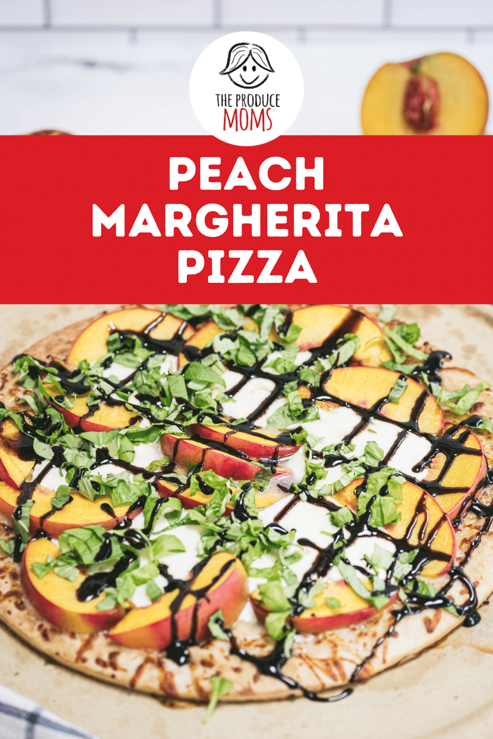 Peach Marcherita Pizza Pin