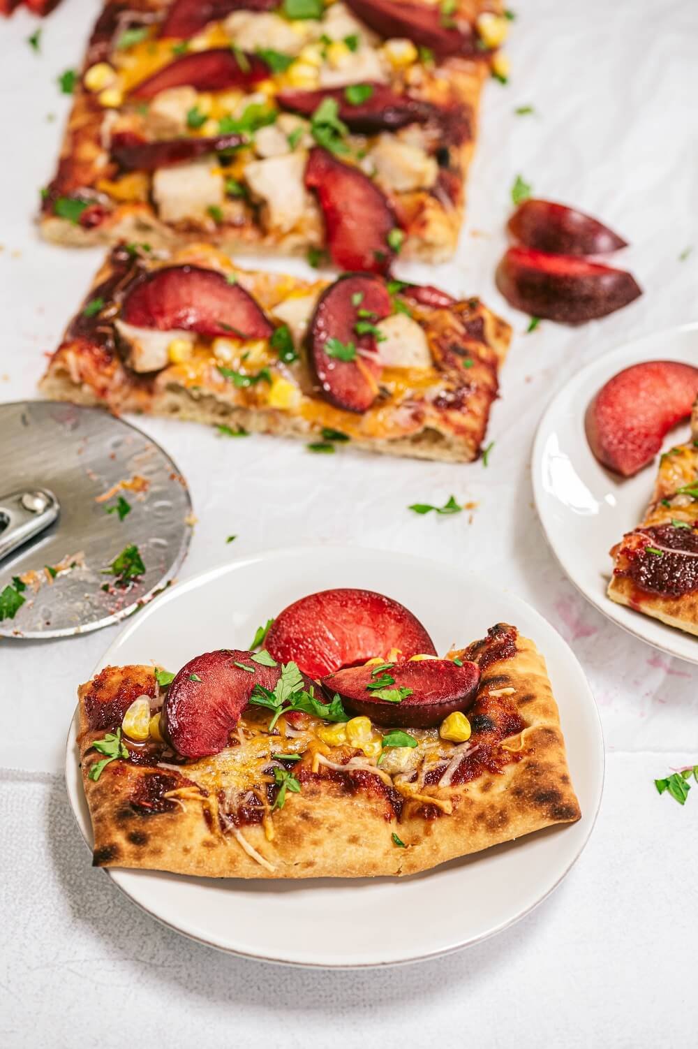 A little slice of Stone Fruit Pizza