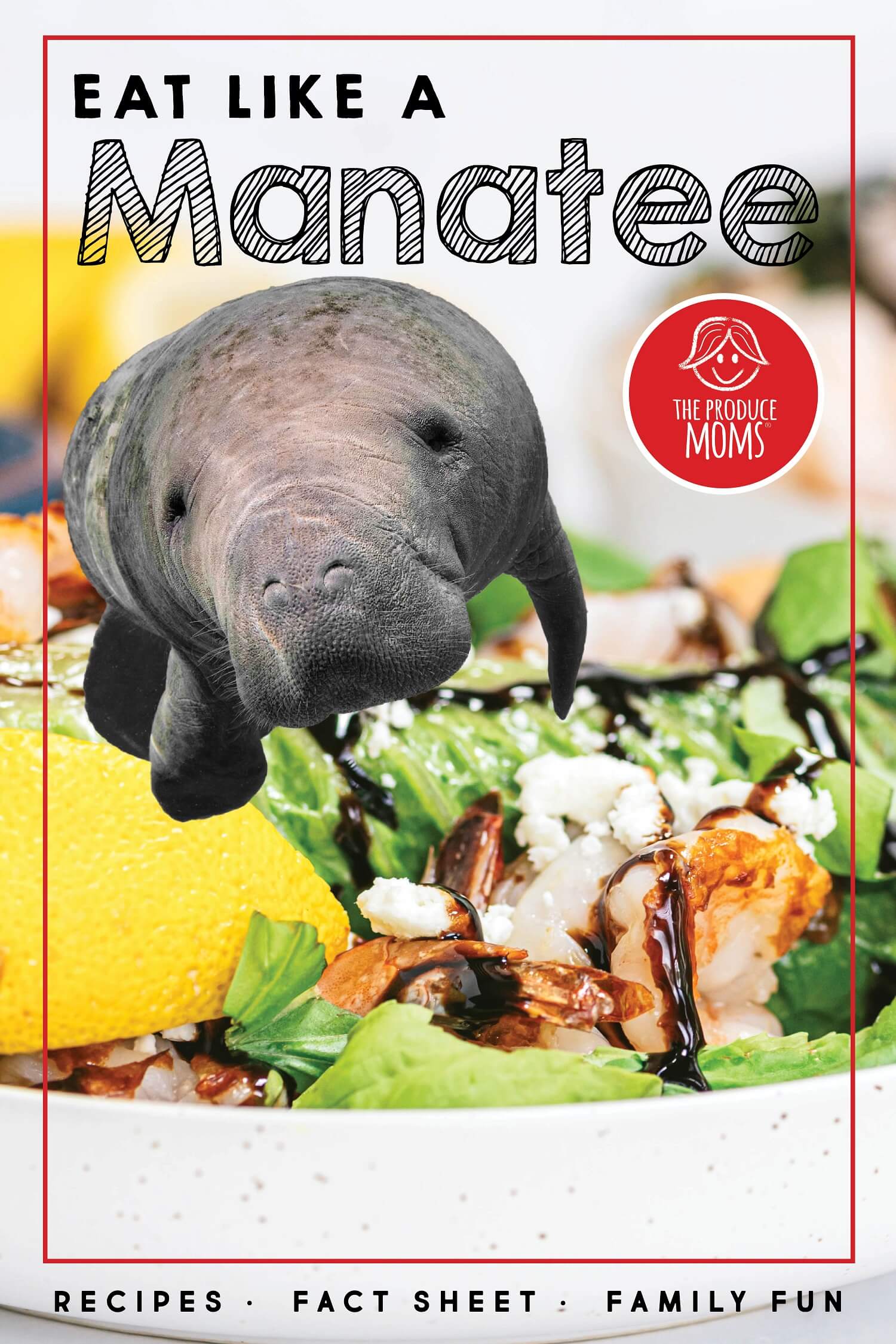 Eat like a Manatee Pin