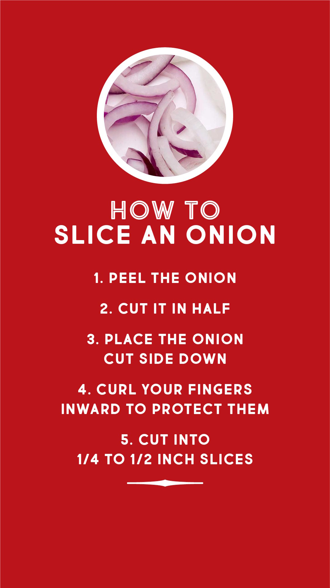 How to slice an onion