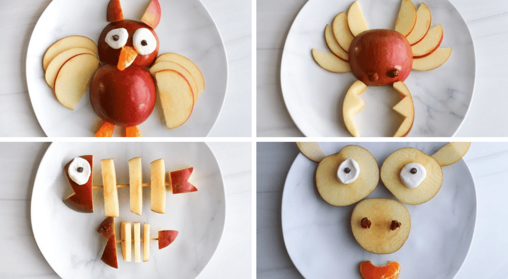 How to Make Apple Animals - The Produce Moms
