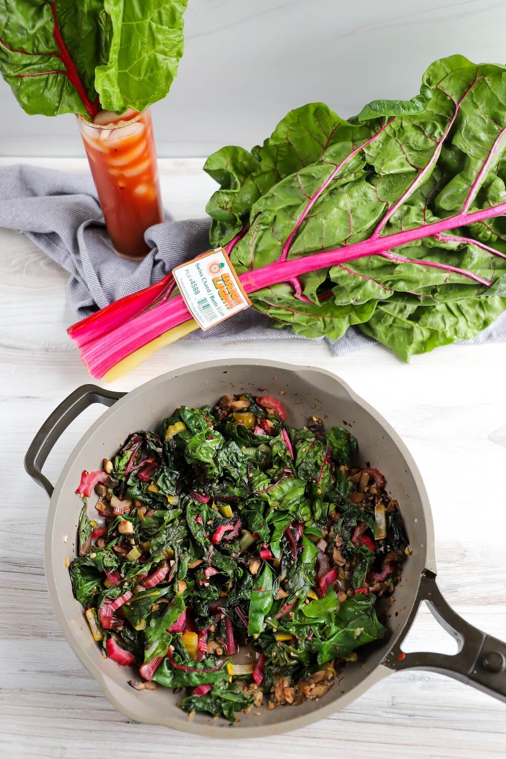 Have a Bloody Mary with your Sauteed Swiss Chard