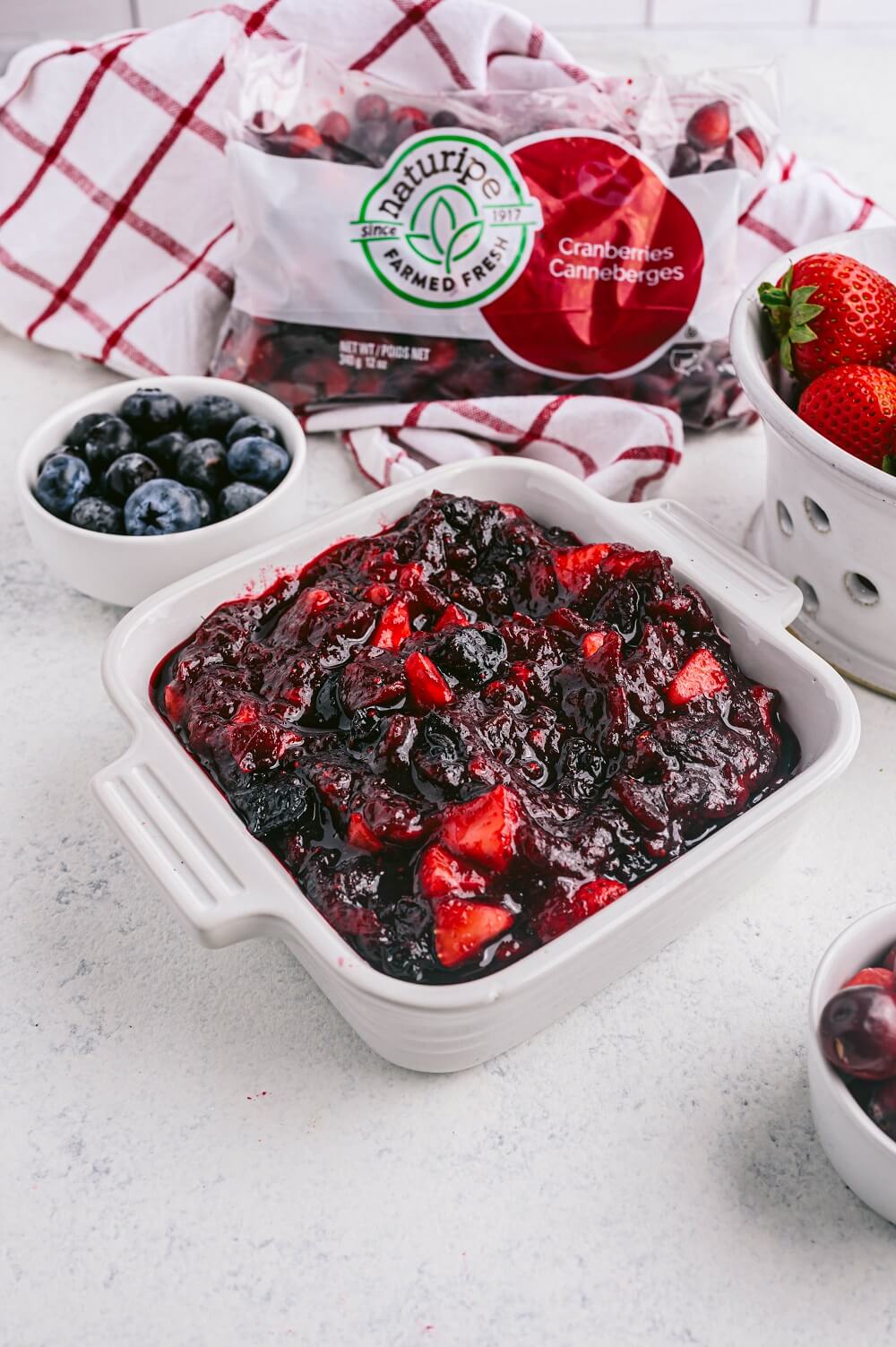 Cranberry, Blueberry and Strawberry Sauce