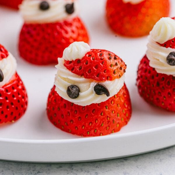 5 ingredient strawberry Santas