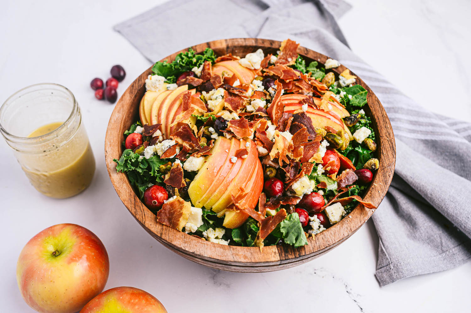 Apple, Cranberry, and Kale Salad