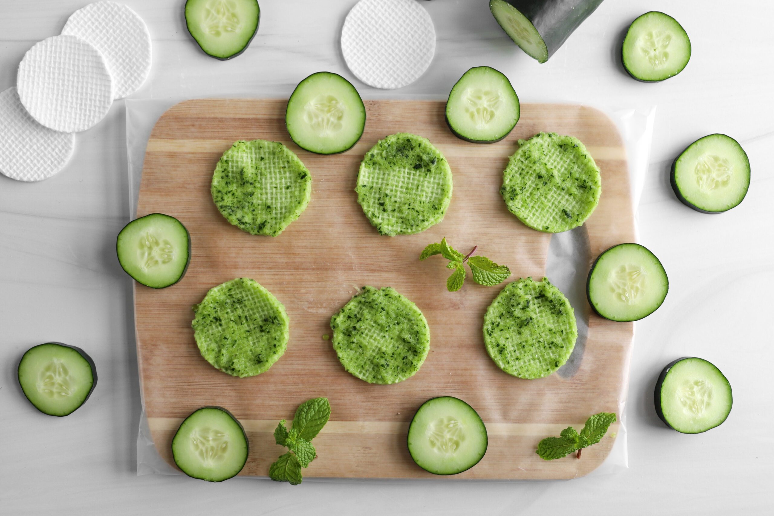 DIY Cucumber Eye Pads - The Produce Moms