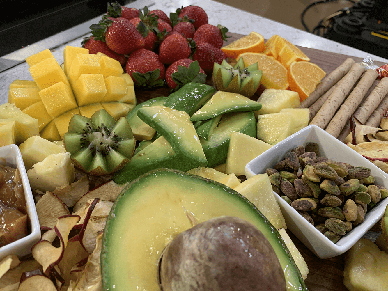 Stawberries, kiwis, avocados, and more! 