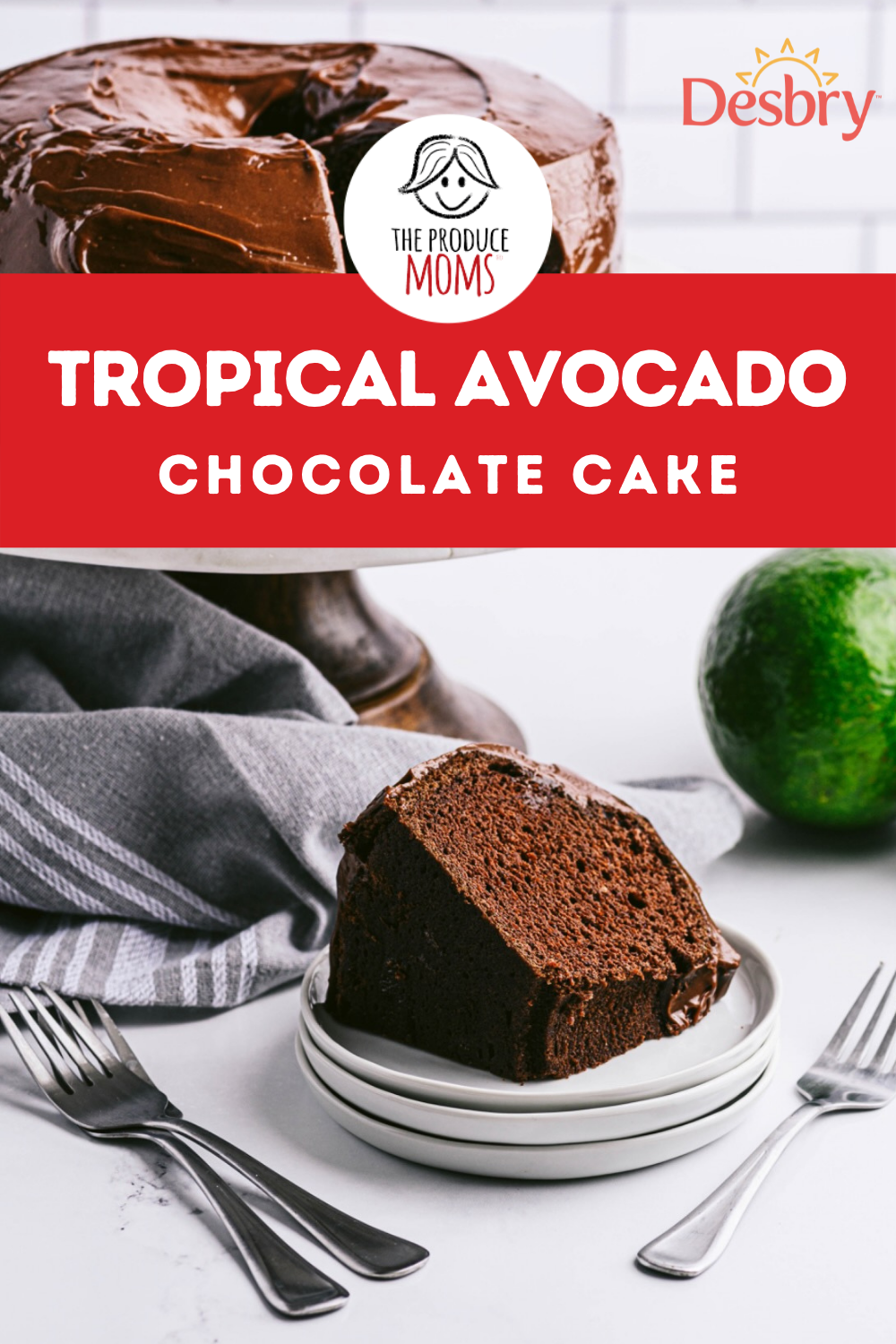 Tropical Avocado Cake Pin
