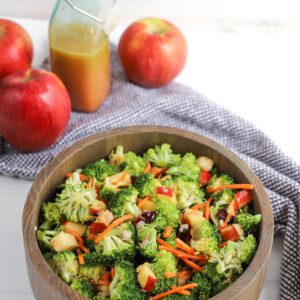 Broccoli Apple Salad with Blood Orange Vinaigrette