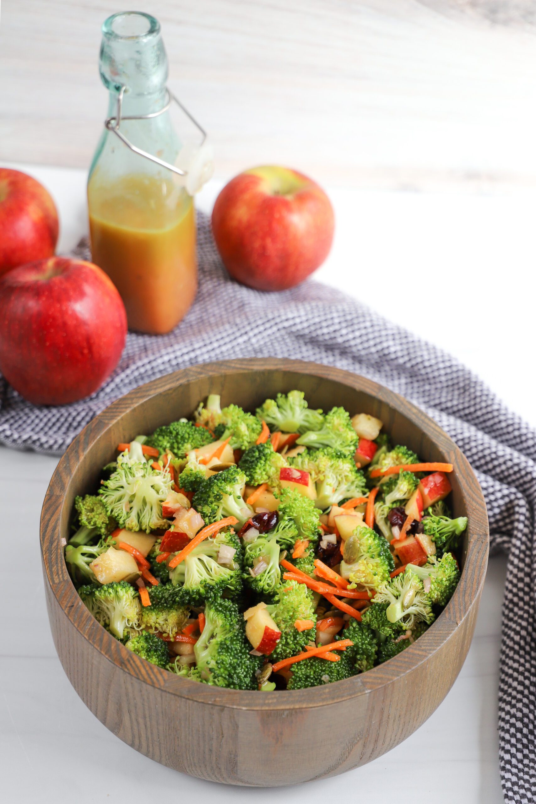 Broccoli Apple Salad with Blood Orange Vinaigrette 