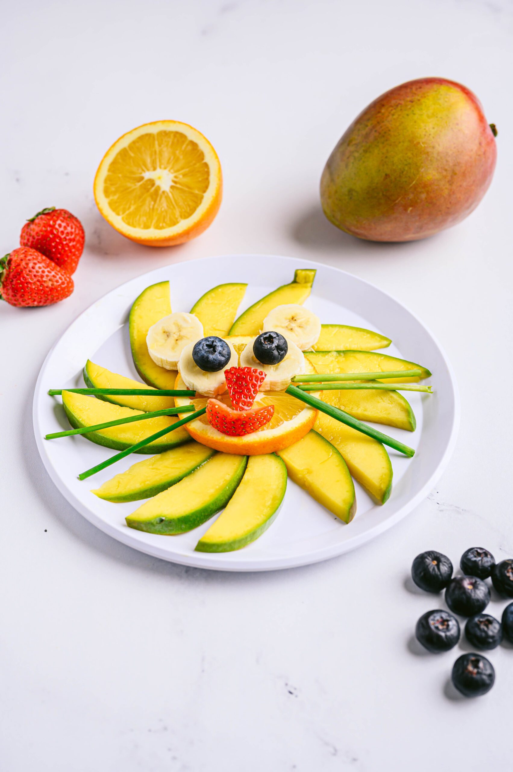 Mango Food Art Lion