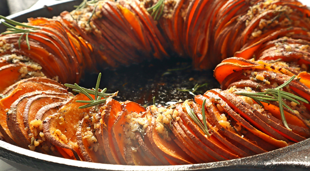 Close up of Sweet Potato Bake