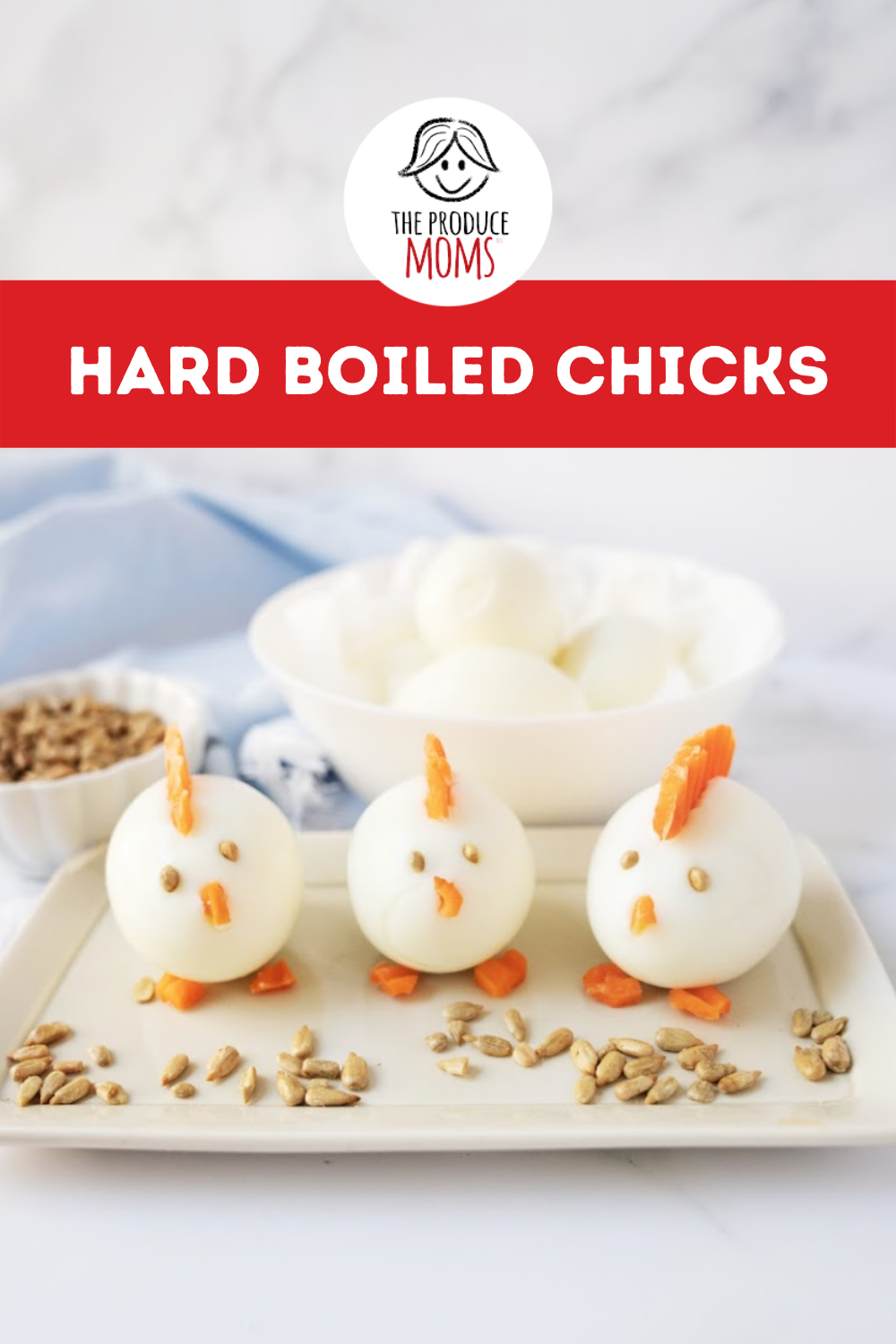 Pinterest Pin showcasing Hard Boiled Chicks
