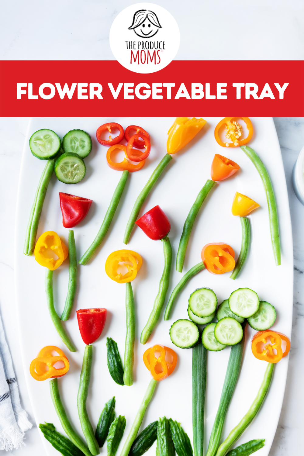Pinterst Pin: Flower Vegetable Tray