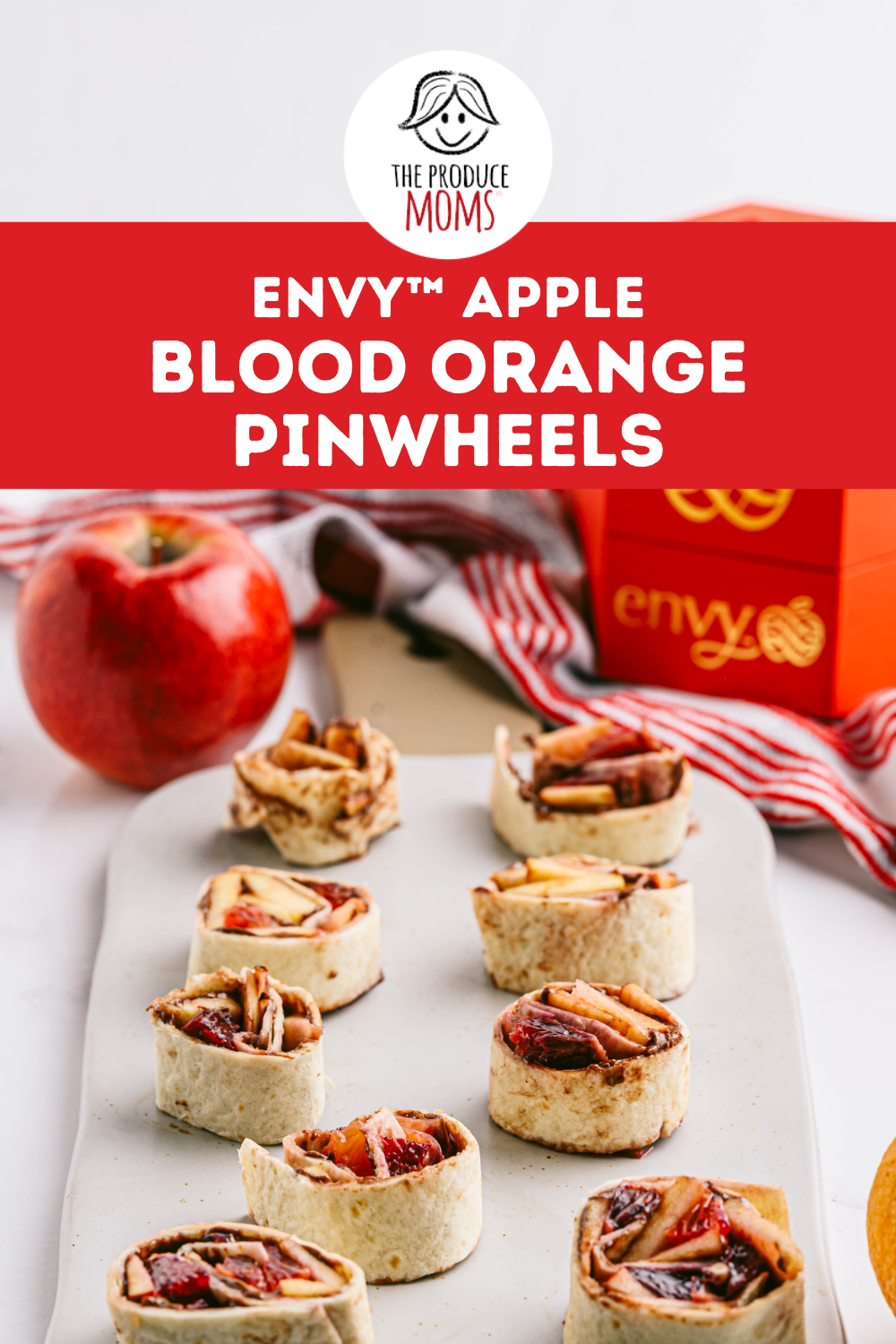 Pinterst Pin: Apple and Blood Orange Pinwheels