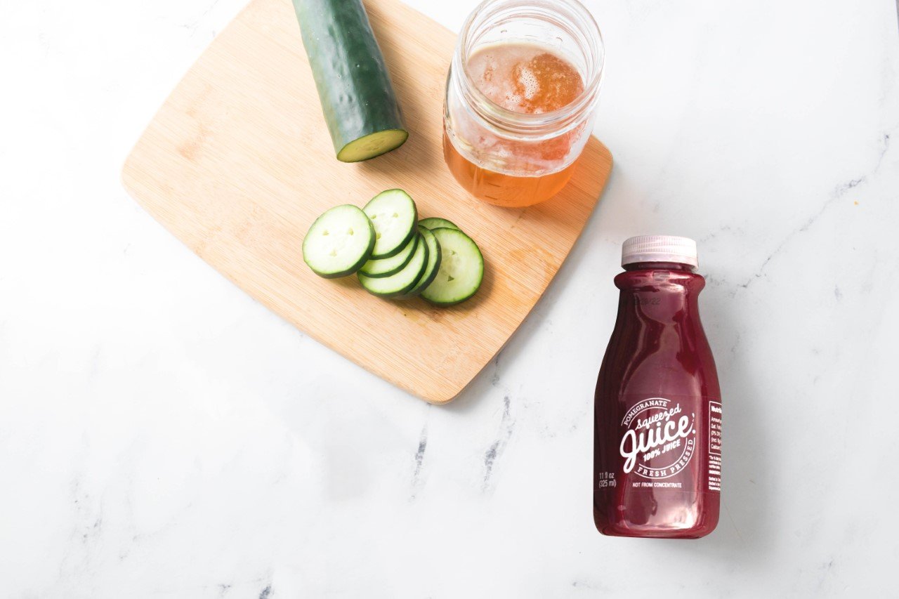 ingredients for pomegranate cocktail