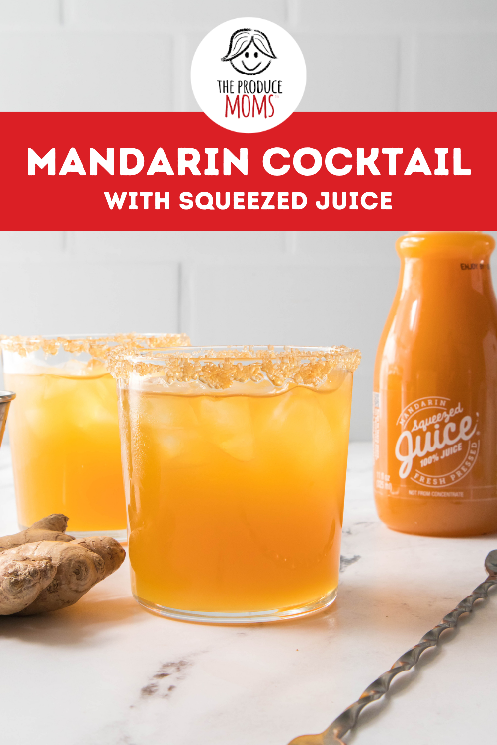 Pinterest Pin: Mandarin Cocktail