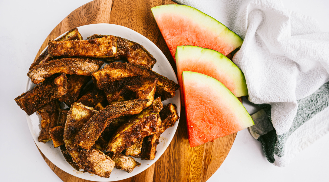 watermelon rind air fryer churros