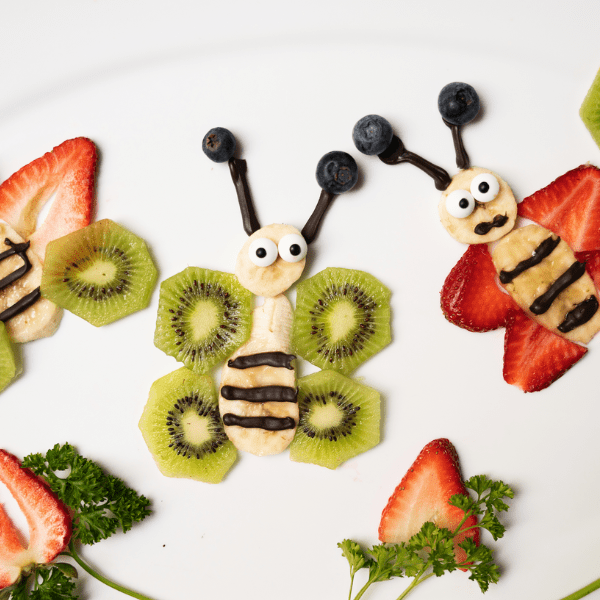 Butterfly Fruit Art on Plate