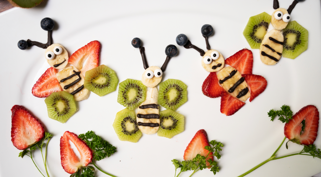 Butterfly Fruit Art on Plate