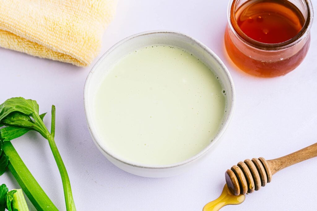 homemade celery hair mask