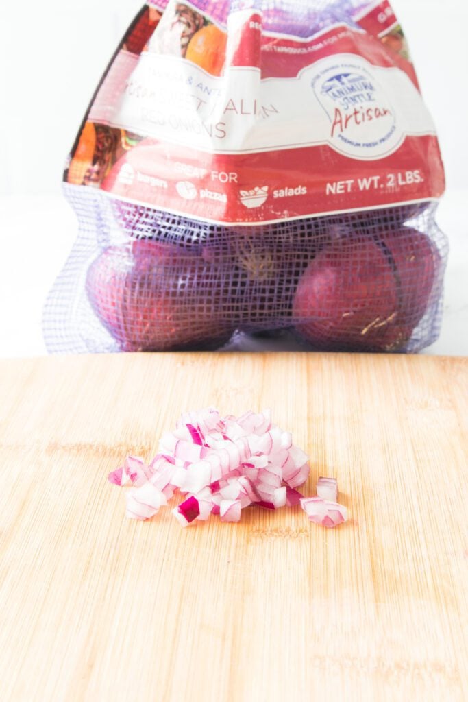 Diced Red Onions 