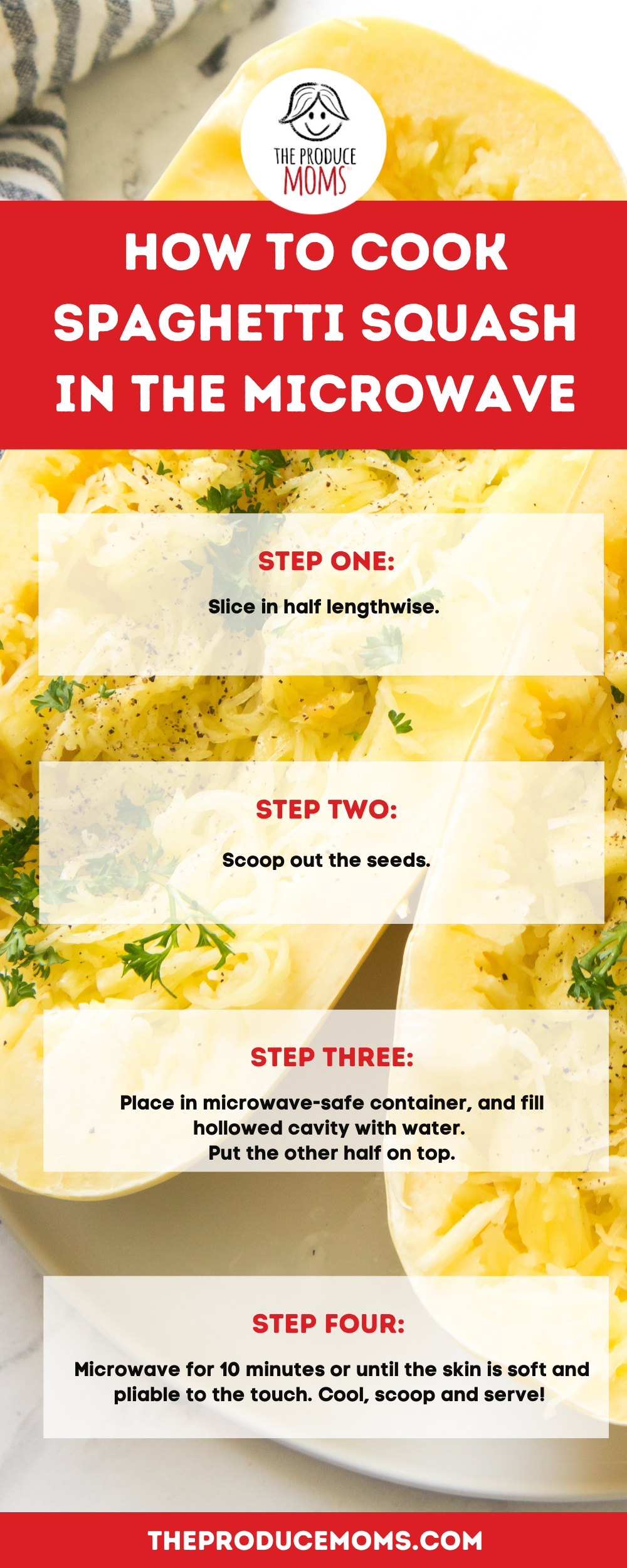 Infographic: How to Cook Spaghetti Squash in the Microwave