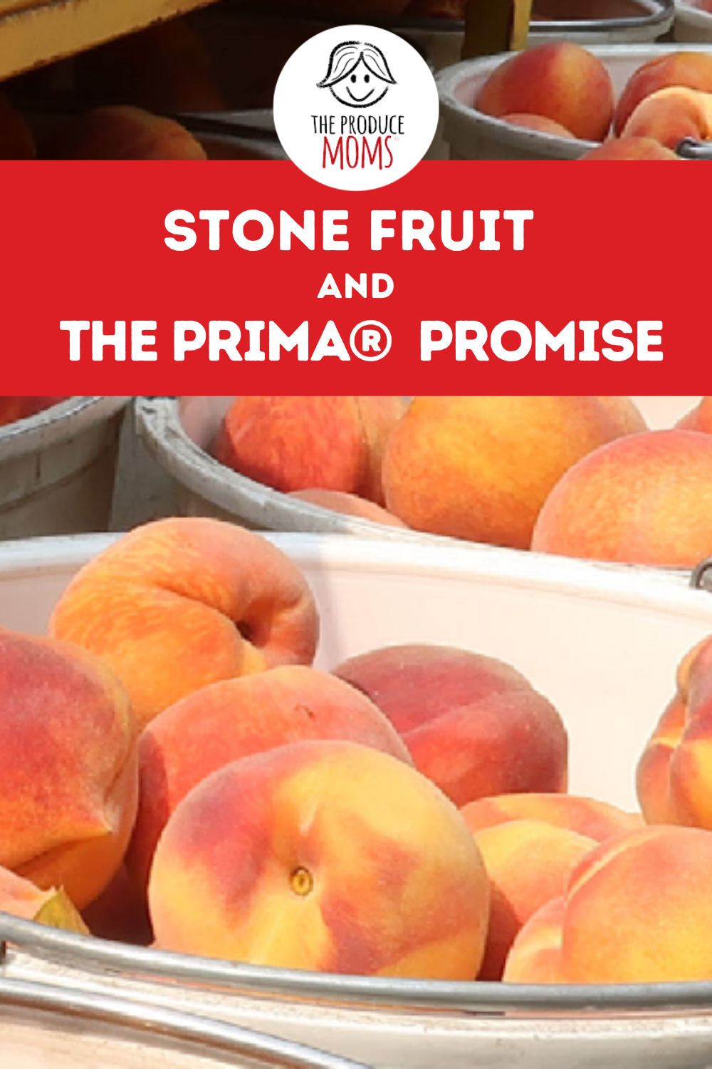 Pinterest Pin: Stone Fruit and the Prima Promise