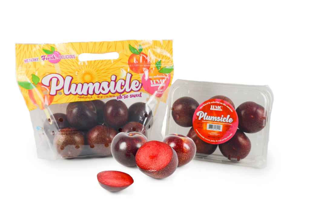 Plumsicle packaging - bag and clamshell