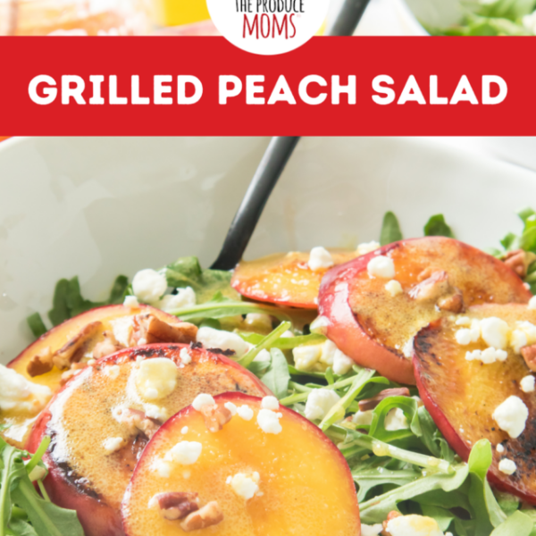 Pinterest Pin: Grilled Peach Salad