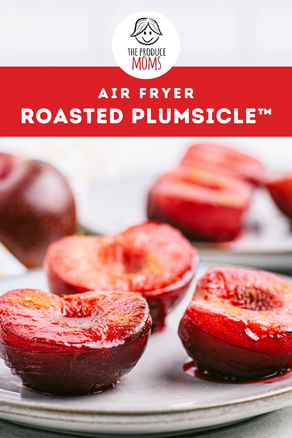 Pinterest Pin: How to Roast Plums