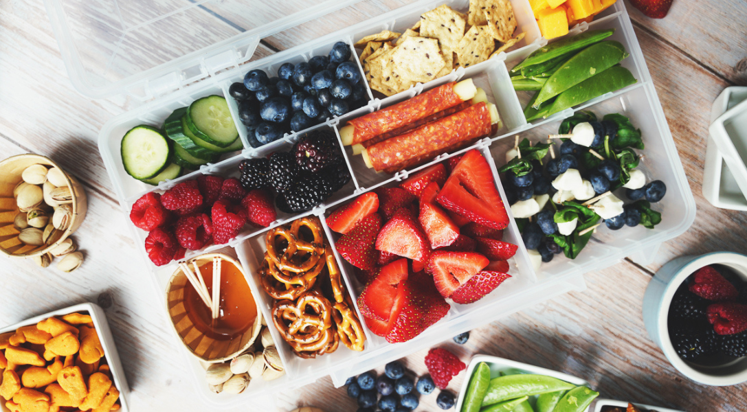 Overhead shot of Snackle Box