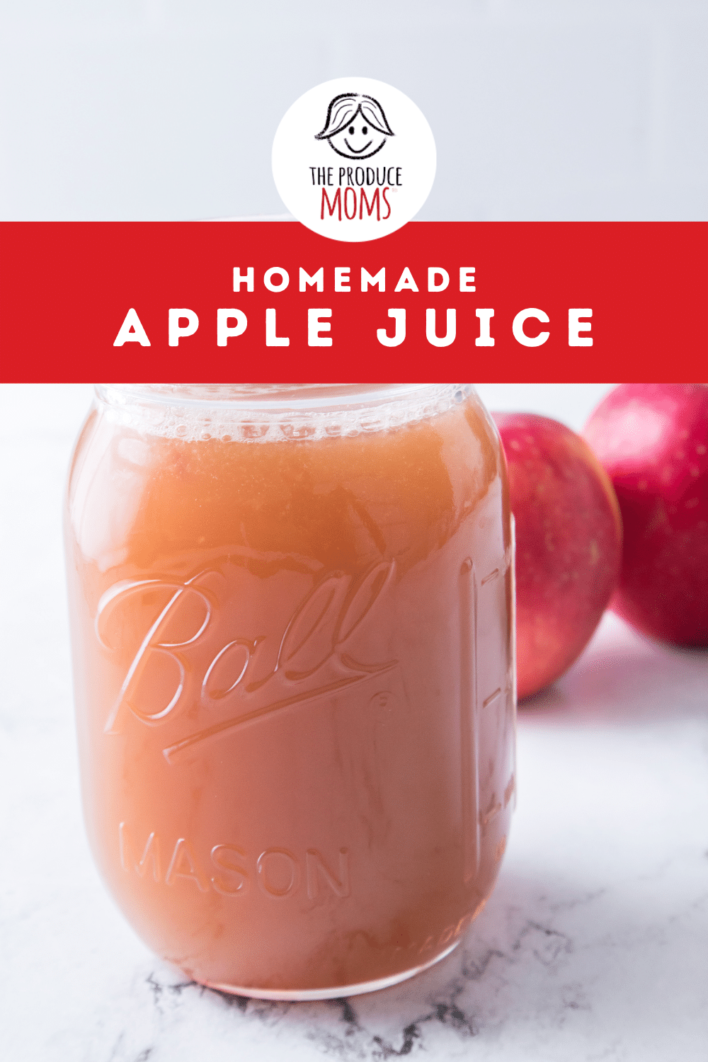 Pinterst Pin: Homemade Apple Juice