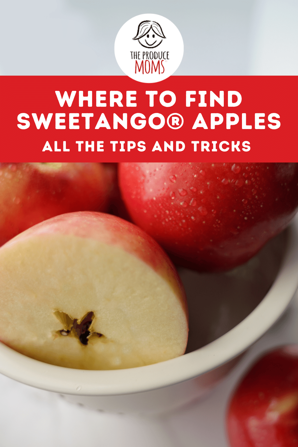 Pinterest Pin: Where to Find SweeTango Apples