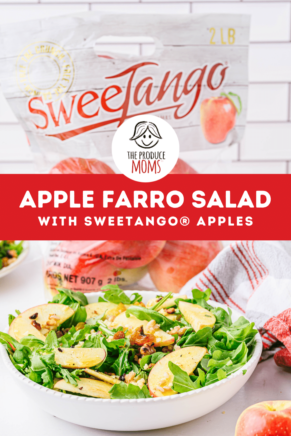 Pinterest Pin: Apple Farro Salad 
