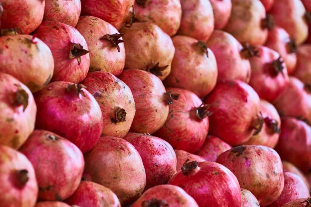 Pomegranits are a delicious fruit for November