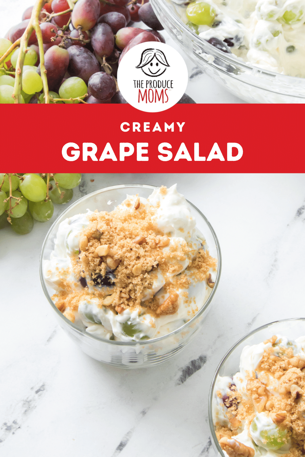 Pinterest Pin: Creamy Grape Salad
