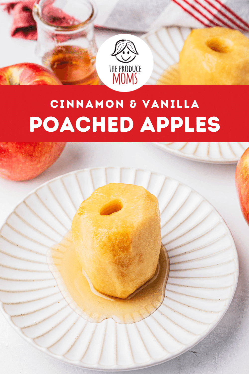Pinterest Pin Poached Apple