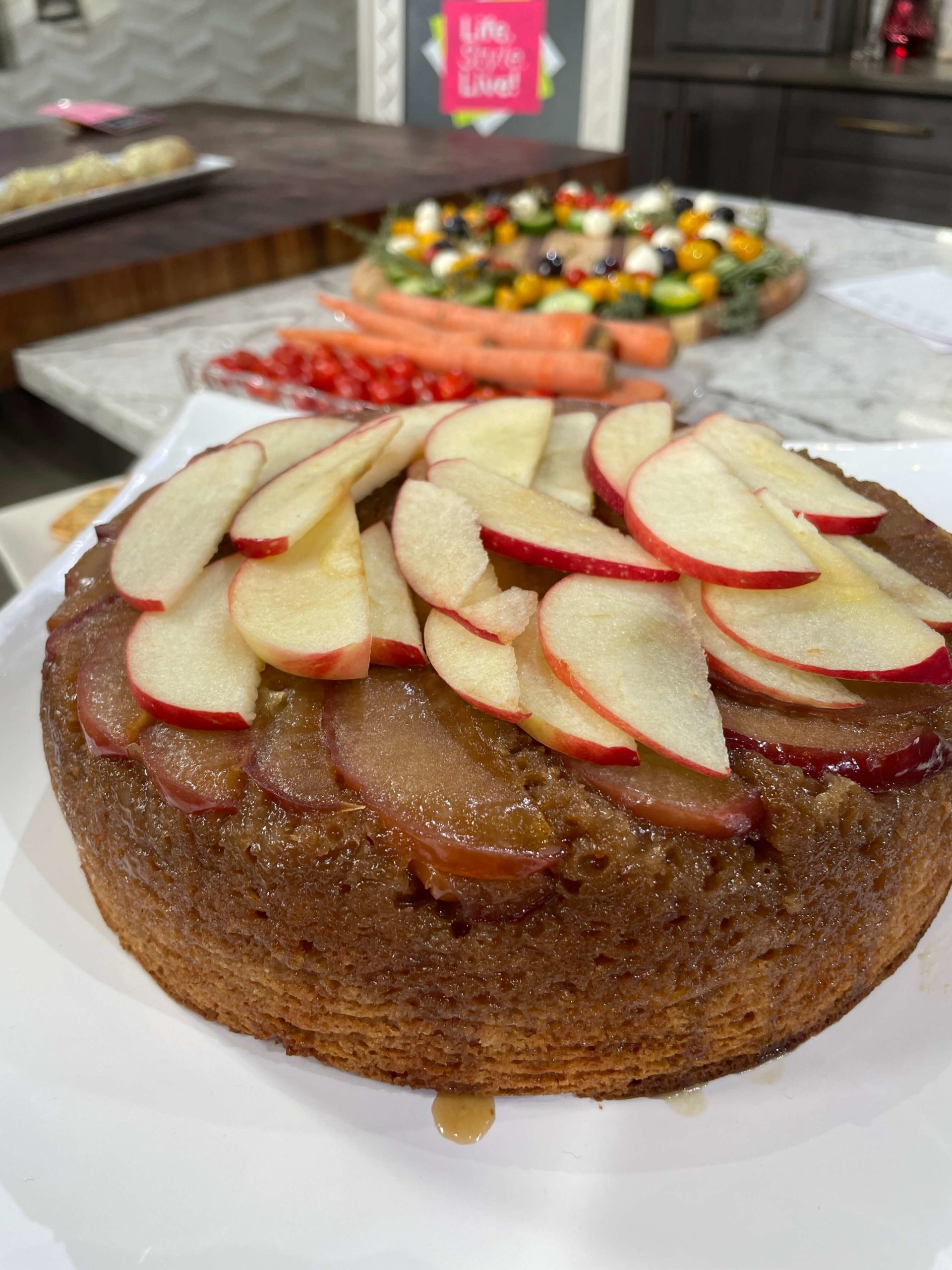 Apple Toffee Upside Down Cake