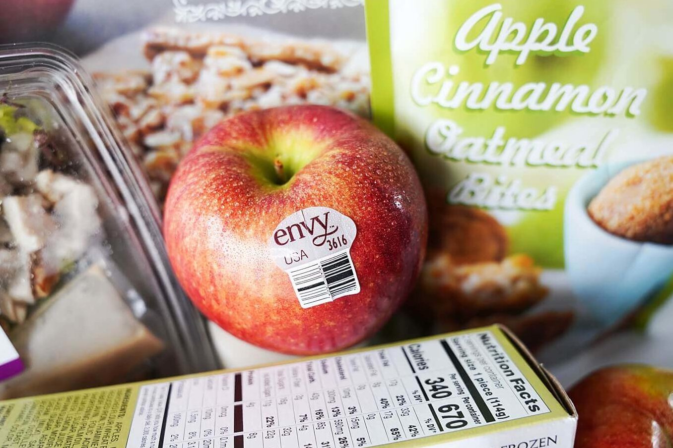 Products from Trader Joe's with Envy apple